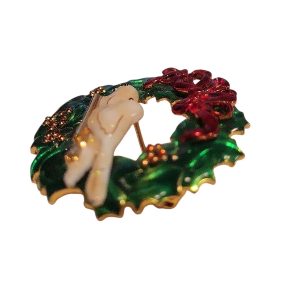 Vintage Holiday Brooch - Picture 6 of 6
